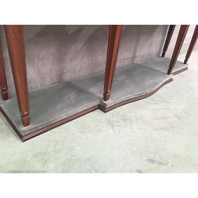 20th Century Louis XVI Style Neoclassical Console Table With Three Drawers For Sale - Image 10 of 13