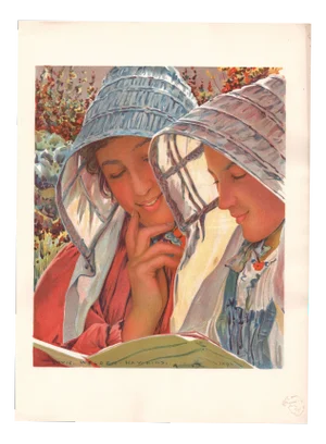 Louis Welden Hawkins, Liseuses / Readers, 1899, Original Lithograph