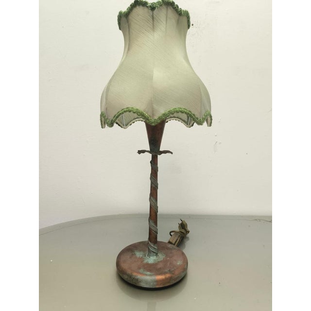Metal Vintage Classsical Lamp with Lampshade, 1980s For Sale - Image 7 of 11