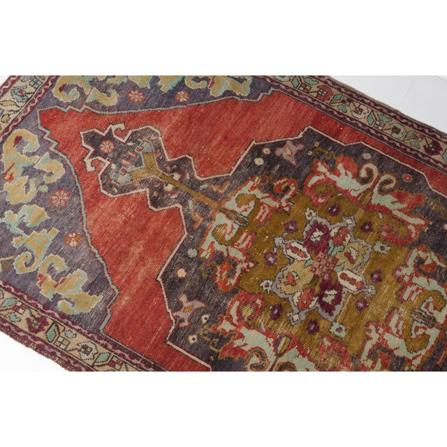 Textile Vintage Turkish Medallion Rug For Sale - Image 7 of 10