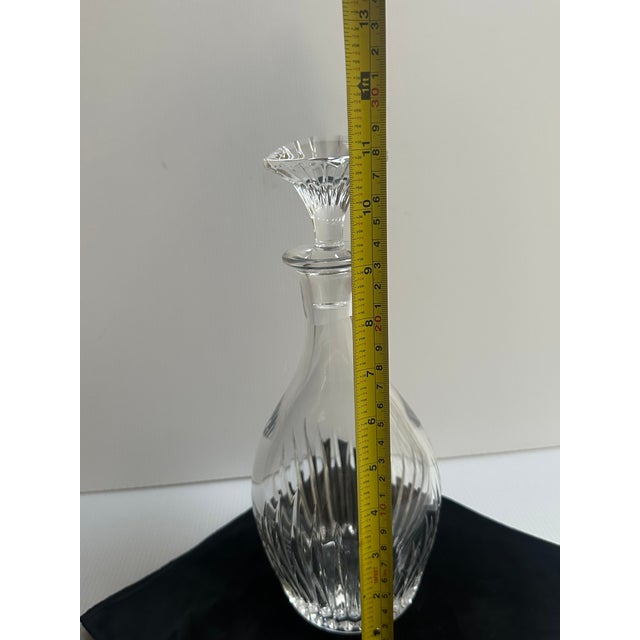 Vintage Baccarat France Crystal "Massena" Blown 11" Tall Decanter With Sign Stopper For Sale - Image 17 of 18
