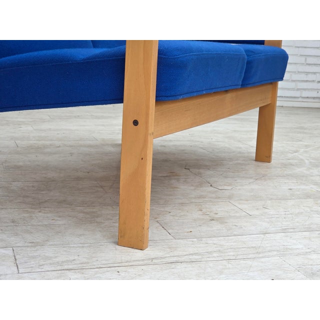 Danish Two-Seater Sofa with Wool Upholstery by Magnus Olesen, 1970s For Sale - Image 15 of 18