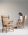 Wood 1970s Mid-Century Modern Brown Wood Pair of Club Chairs For Sale - Image 7 of 13