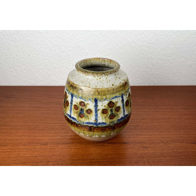 Mid-Century Modern Danish Studio Pottery Vase from Michael Andersen, Bornholm, 1960s For Sale - Image 14 of 14