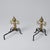 Fire Dogs in Wrought Iron, Set of 2, in Flawless conditions. Designed before 1890