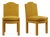 Turmeric Velvet Leo Dining Chairs by Ceraudo, Set of 2 For Sale