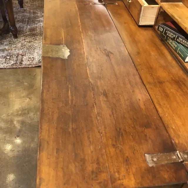 1990s 1990s Italian Walnut Secretary Desk For Sale - Image 5 of 13