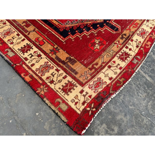 This is an Old Handmade tribal Caucasian style Tribal rug. The soft wool used in this rug makes it an ideal element for...