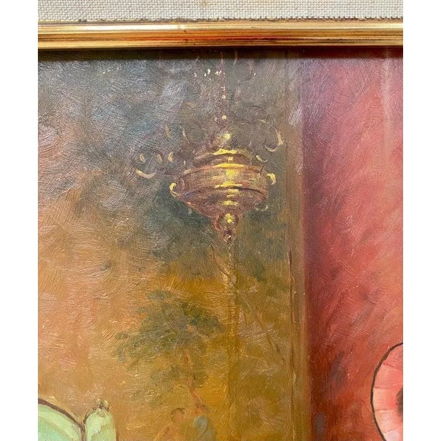 N. Henry Bingham Impressionistic Oil on Canvas of a Family Reunion, Signed For Sale - Image 11 of 12