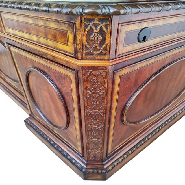 Restored Legacy Classic Furniture Traditional Mahogany Executive Desk & Bookcase Set - 2 Pieces For Sale - Image 10 of 18
