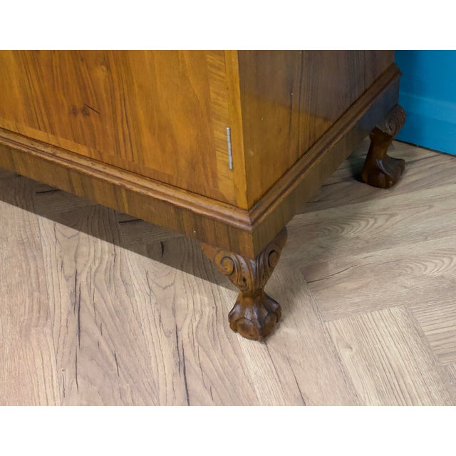 Vintage Burr Walnut Drinks Cabinet, 1930s For Sale - Image 6 of 12