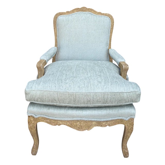 18th C Style Dennis & Leen Fauteuil Arm Chair 1 of 2 For Sale In Los Angeles - Image 6 of 7