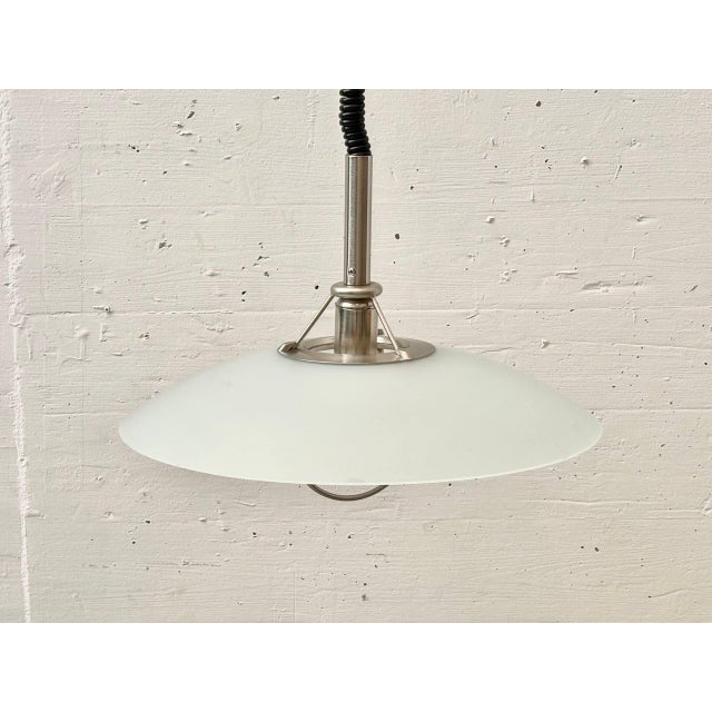 Vintage Pendant Lamp with Opal Glass Shade, 1970s For Sale - Image 11 of 11