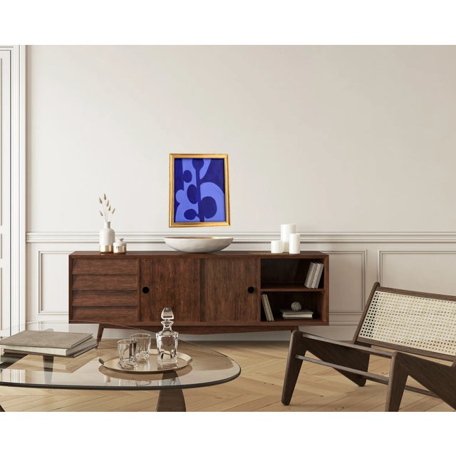 Blue Contemporary Abstract Expressionist Painting by Bryan Boomershine Framed For Sale - Image 8 of 12