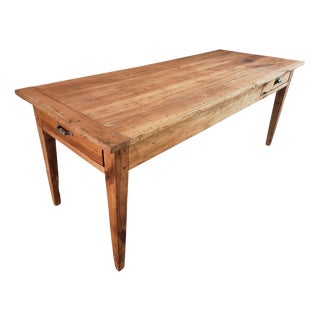 Antique French Dining Table in Cherry Wood, 1800s For Sale