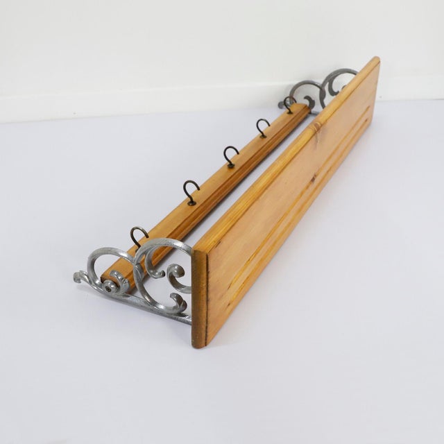 Mexican 1930s Industrial Kitchen Wall Shelf For Sale - Image 3 of 4