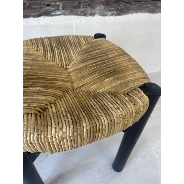 Vintage Black Meribel Stools by Charlotte Perriand, 1960, Set of 2 For Sale - Image 11 of 17