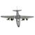 1940s Mid Century Chrome B-29 Superfortress Airplane Table Lighter by Hamilton For Sale - Image 4 of 8