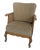 Chippendale Lounge Chair with Raffia For Sale