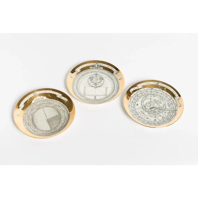 Three Plates Astrolabio Series by Piero Fornasetti, 1960s, Set of 3 For Sale - Image 12 of 12