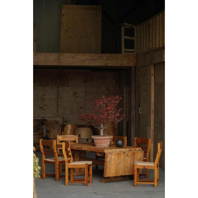 Danish Modern Brutalist Chairs in Pine by Hans Jørgen Frydendal, 1970s, Set of 6 For Sale - Image 13 of 18