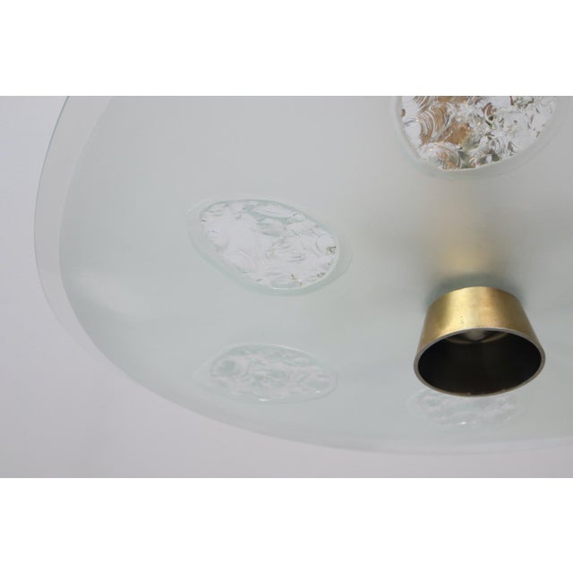 Model 1748 Glass Pendant Light by Max Ingrand for Fontana Arte, 1954 For Sale - Image 14 of 15