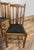 Set Four Vintage Oak Mission Style Barley Twist Oak Black Dining Room Chairs For Sale - Image 4 of 14