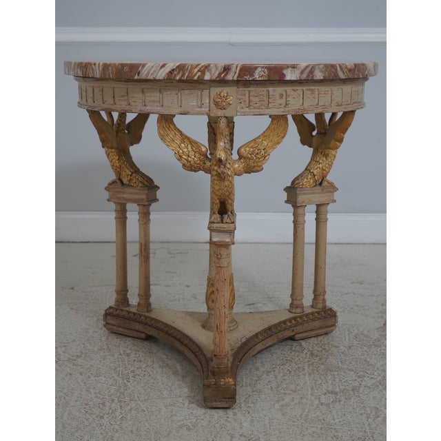 Age: Approx: 30 Years Old Details: Gorgeous Marble Top Fine Carved Details High Quality Construction French Style Detailed...