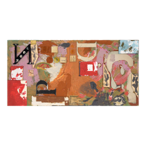 Assemblage #4 (Letters, Glass Slides, and Wood) by Michael Pauker