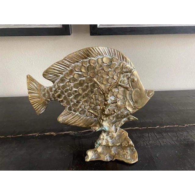 Fish Sculpture in Brass For Sale - Image 11 of 11