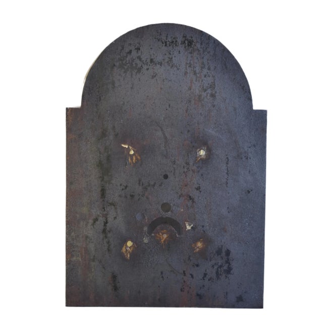 Antique Hand-Painted English John Cleak Floral Clock Face For Sale In Los Angeles - Image 6 of 8