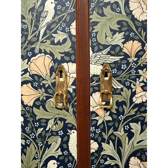 Brown Scandinavian Upholstered Cabinet, 1950s For Sale - Image 8 of 13