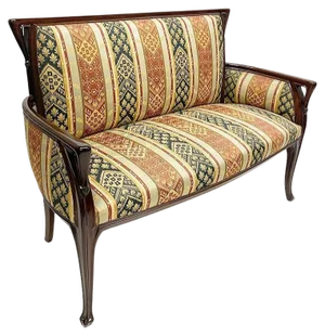 French Art Nouveau Bench or Sofa attributed to Louis Majorelle, 1890s