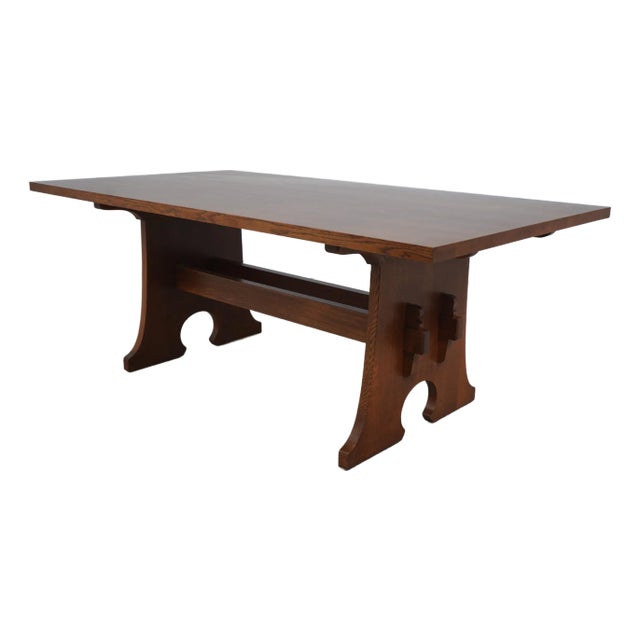 Stickley Mission Oak Arts & Crafts Dining Room Table For Sale