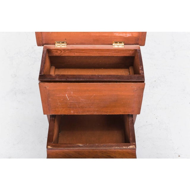 Mahogany Compartmental Library Steps, 1930s For Sale - Image 11 of 14