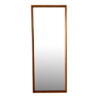 Scandinavian Vintage Mirror in Teak For Sale