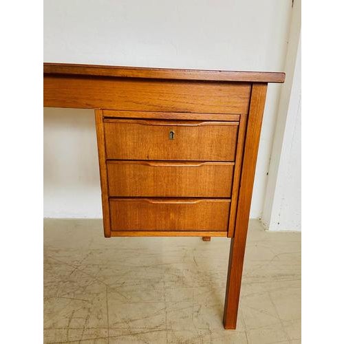 1960s Mid-Century Danish Teak Desk from Bent Silberg Møbler, 1960s For Sale - Image 5 of 18
