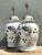 Metal Vintage Monumental Glazed Ceramic Koi Lamps - A Pair For Sale - Image 7 of 12