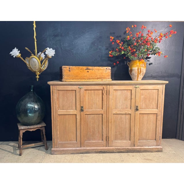 Brown 19th Century Pine Housekeeper's Cupboard For Sale - Image 8 of 17