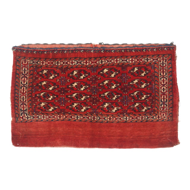 Late 19th Century Turkmen Chuval Bag Face, 02'06 X 03'11 For Sale