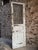 Gray Antique Oak Front Door with Cast Iron Grill, 1890s For Sale - Image 8 of 18
