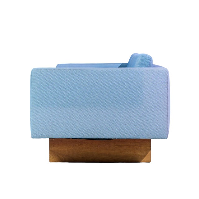 Jens Risom Jens Risom Mid Century Walnut Sofa For Sale - Image 4 of 9