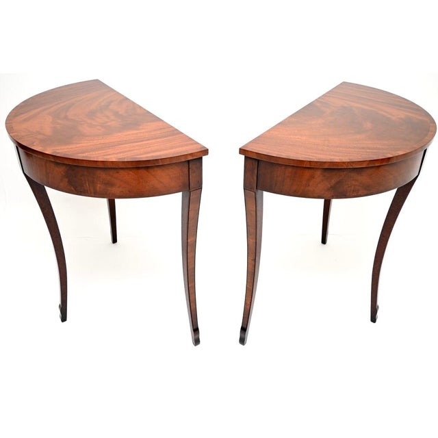 1930s Antique Regency Console Tables, 1930s, Set of 2 For Sale - Image 5 of 10