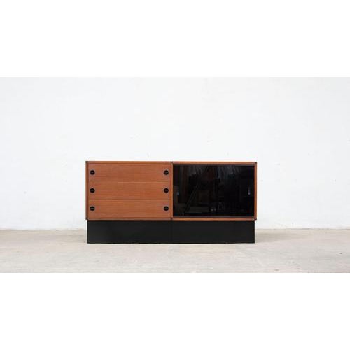 Black Sideboard by Pierre Guariche, Michel Mortier, and Joseph-André Motte ARP for Minvielle by Pierre Guariche, 1950s For Sale - Image 8 of 8