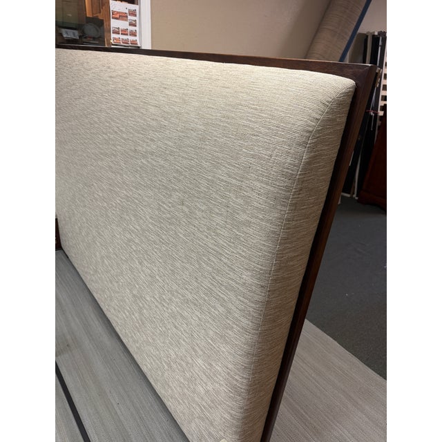 Eastern King Hickory Chair Company Kim Upholstered Bed Frame For Sale - Image 9 of 12