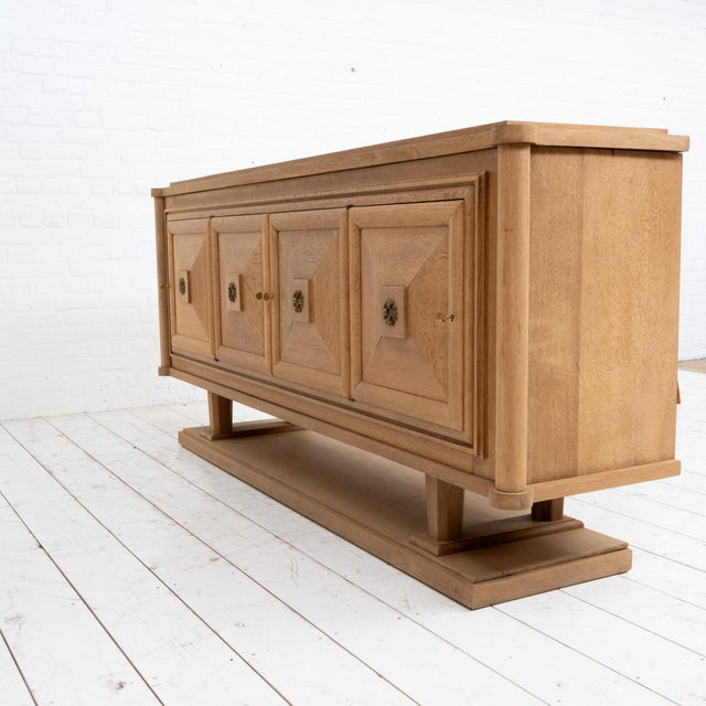 Brown Sideboard by Gaston Poisson, 1940s For Sale - Image 8 of 11