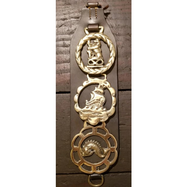These golden horse brasses have a lot of potential! They have a fun array of subject matter. The depictions are: a family...