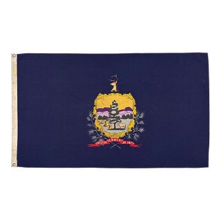 Vintage Cotton State Flag of Vermont For Sale
