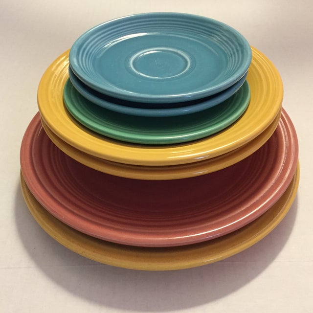 1940s Fiestaware Fiesta Plates Set of 7 Chairish