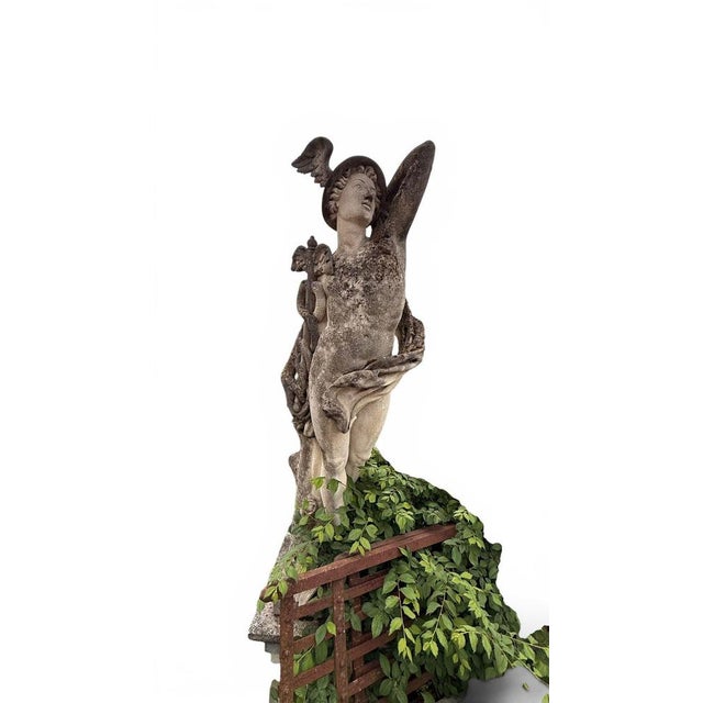 Italian Artist, Large Sculpture of Mercury, 1970, Vicenza Stone For Sale - Image 4 of 5